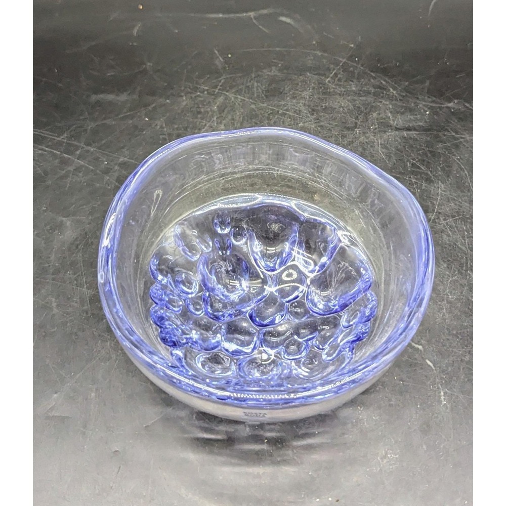 Vintage Kosta Boda Sugar Dandy Art Glass Bowl H1389 6" Purple Lavender